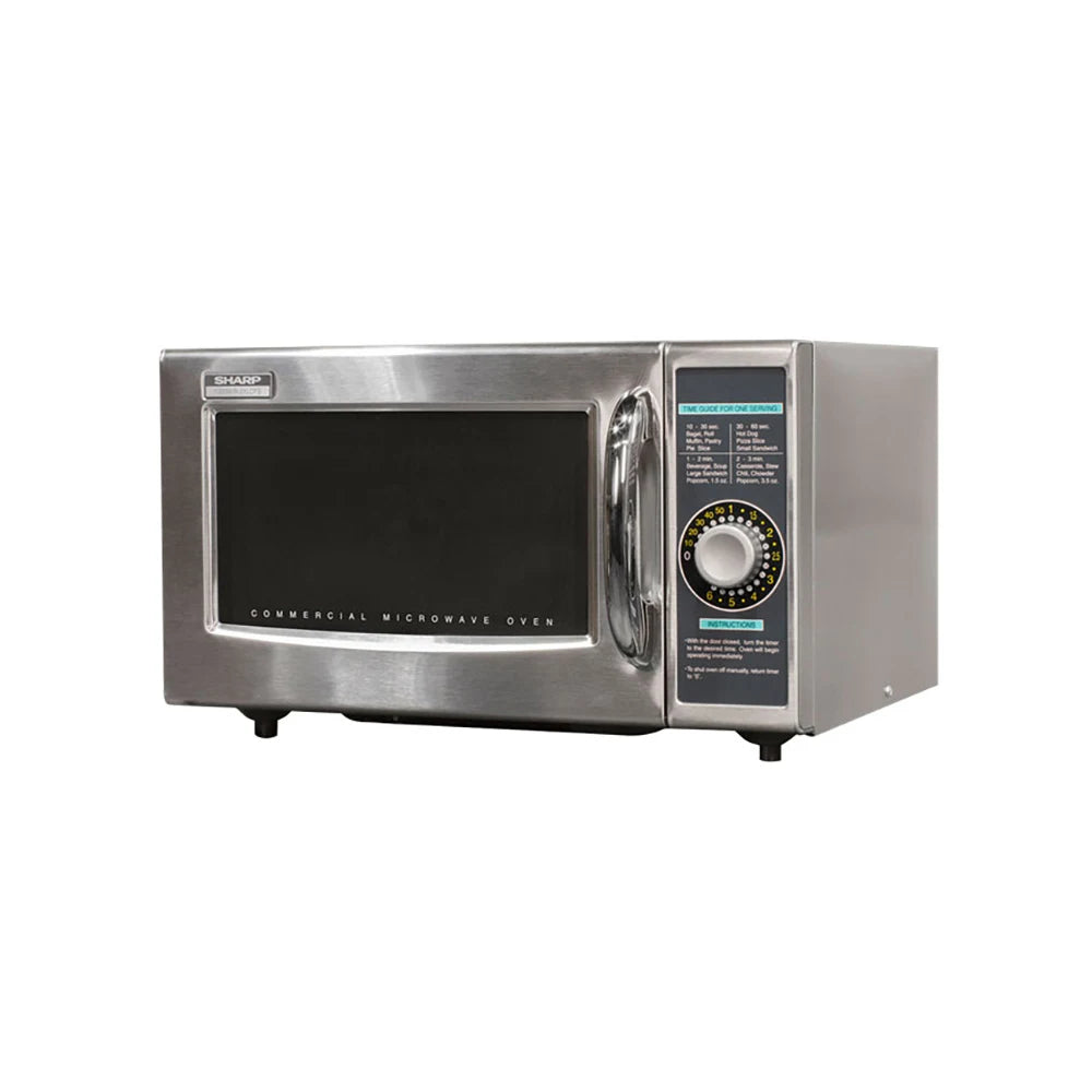 Sharp R-21LCFS Commercial Microwave w/ Dial Control 1000w 120v