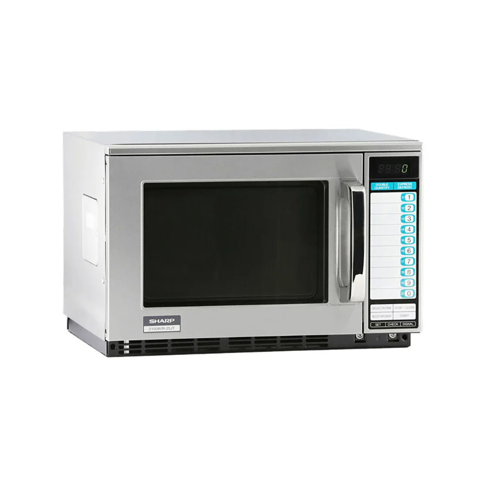 Sharp R-25JTF Heavy-Duty Commercial Microwave Oven with Touch Pad 2100w 230v/1ph
