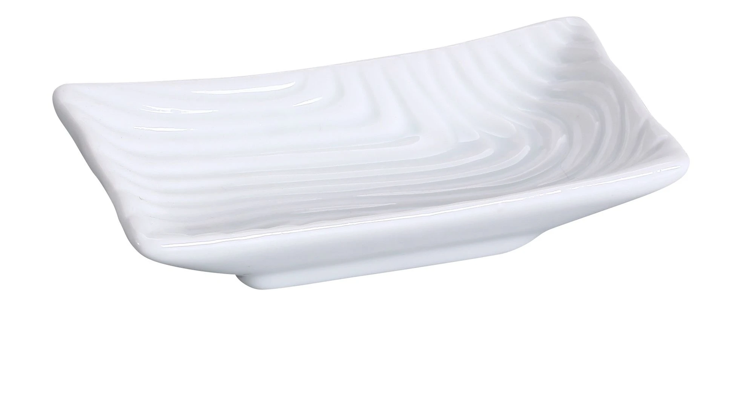 Yanco FU-903 Fuji Sauce Dish 1-1/2 Oz. 3-1/2"L X 2"W