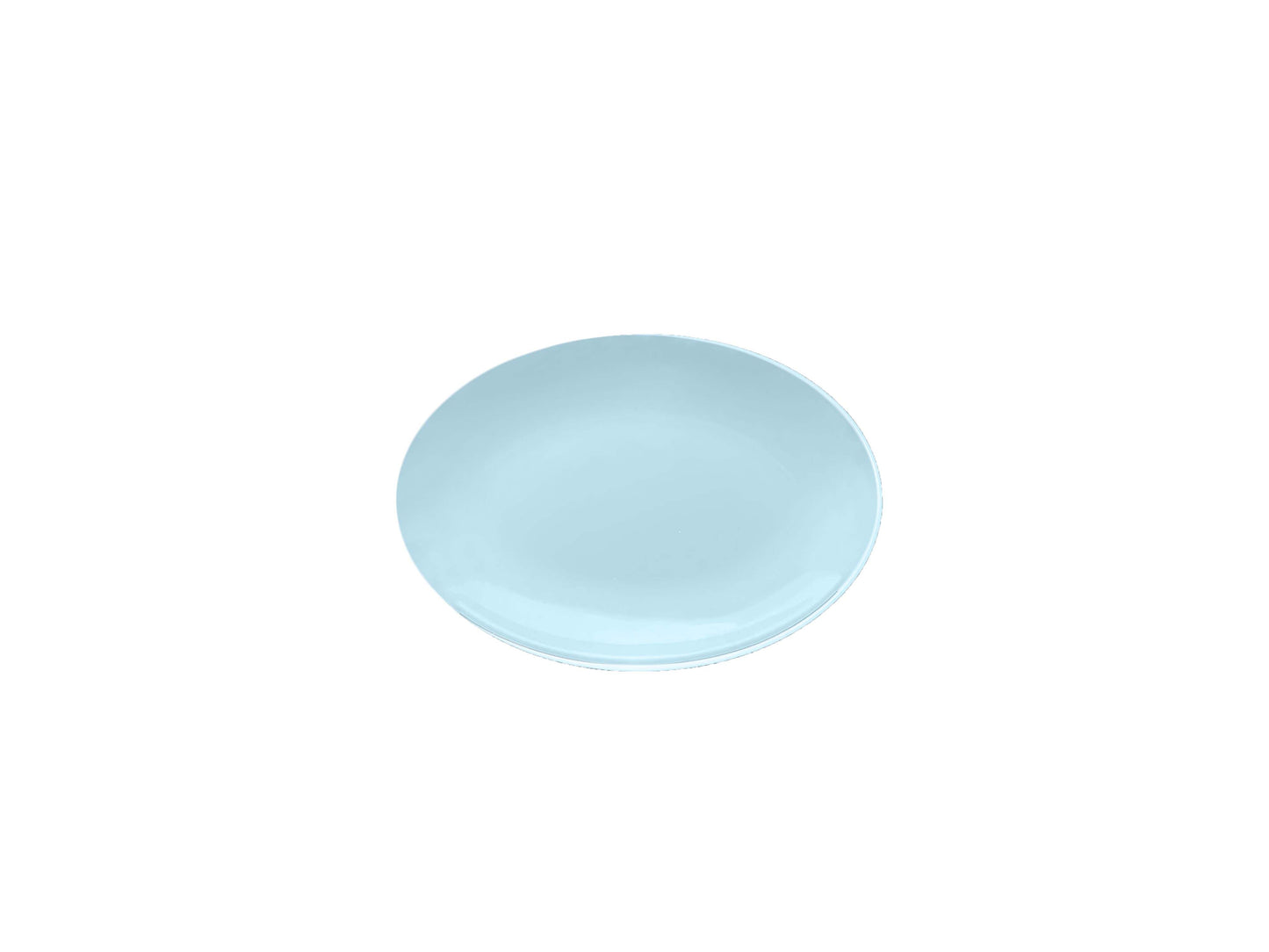 Thunder Group 2909 Blue Jade 9 1/4" x 6 3/4" Oval Melamine Platter - 12/Case