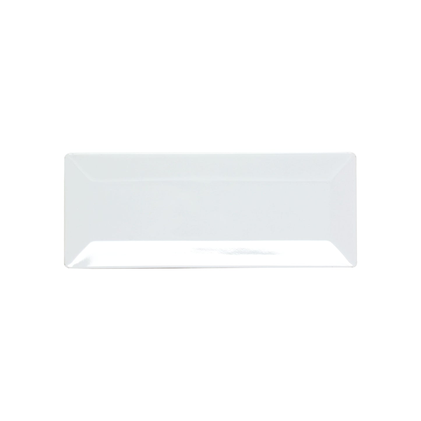 Thunder Group 29115WT Classic White 15" x 5 1/4" Rectangular Melamine Plate - 12/Case