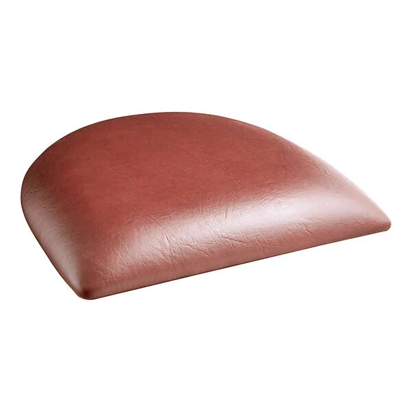 Wood Chair MHBG01 Mahogany Finish Wood Ladder Back With 2 1/2" thick Burgundy Vinyl Seat vinyl padded seat