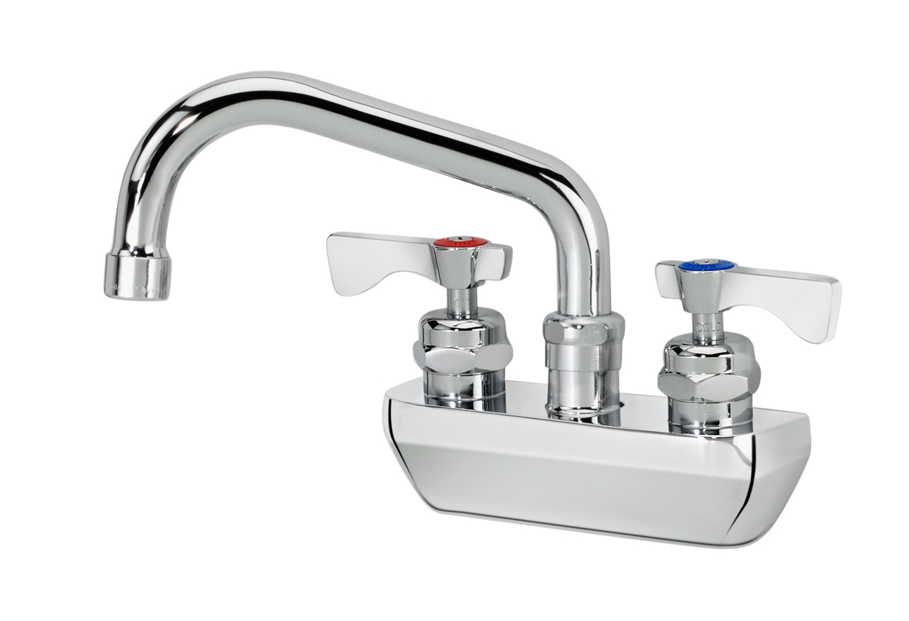 Krowne 14-406L Splash Mount Faucet - 6" Swing Spout, 4" Centers