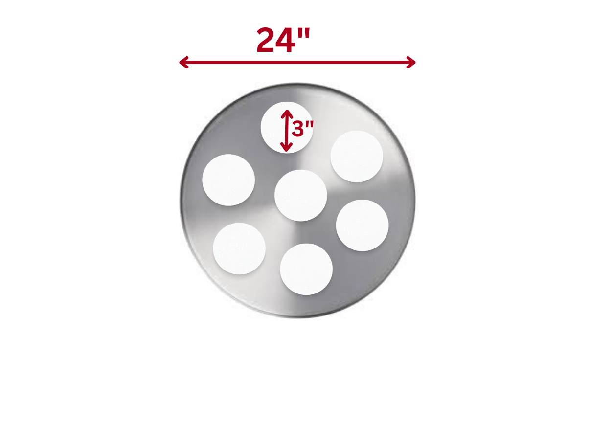 Steamer Rack SR-01 (Rack Only) Stainless Steel Custom Made Round