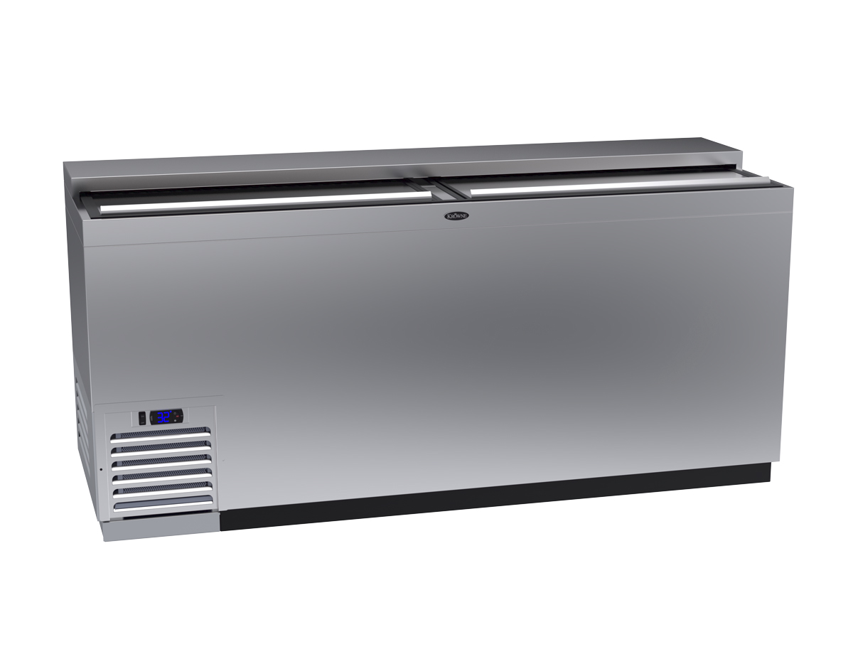 Krowne BC72-SS 72" Forced Air Bottle Cooler - Holds (612) 12 oz Bottles, Stainless, 115v