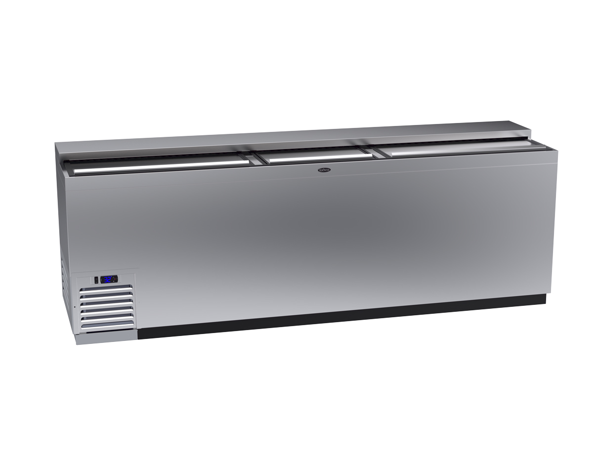 Krowne BC96-SS 96" Forced Air Bottle Cooler - Holds (852) 12 oz Bottles, Stainless, 115v
