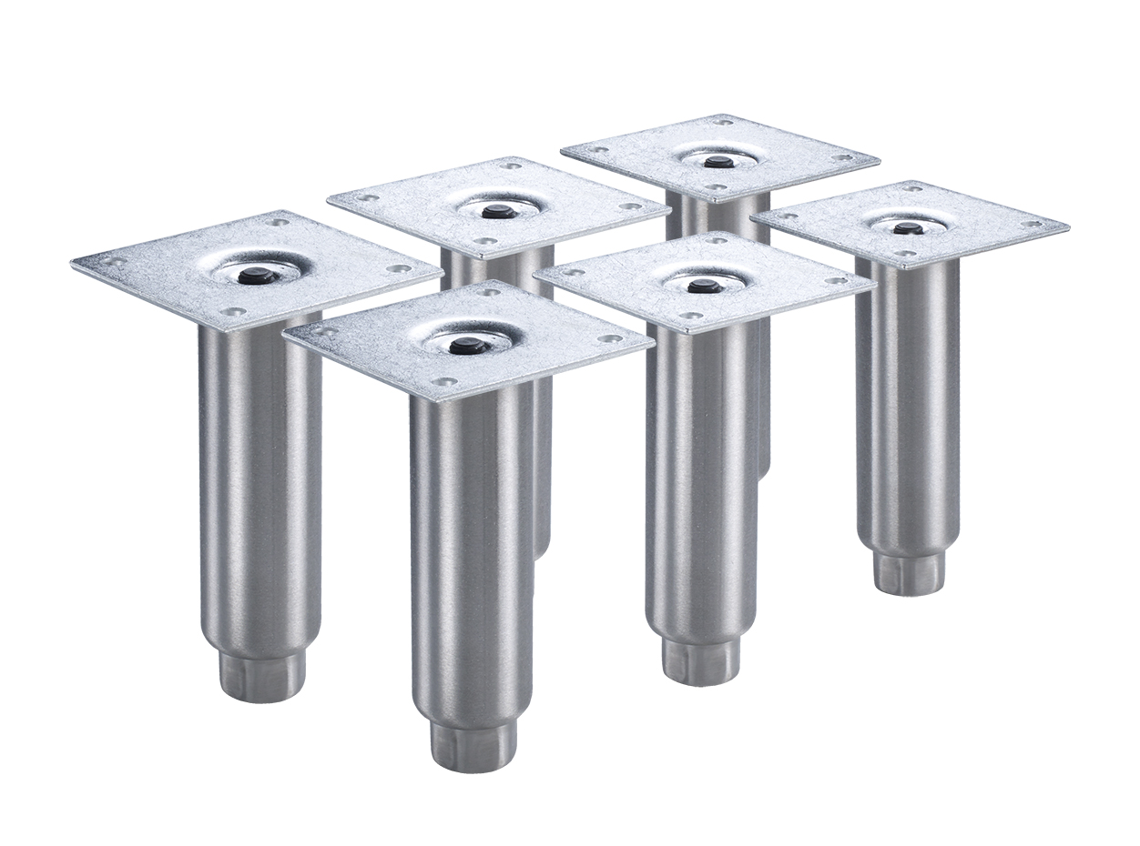 Krowne BS-101 6" Leg Set for Backbar Coolers, Stainless
