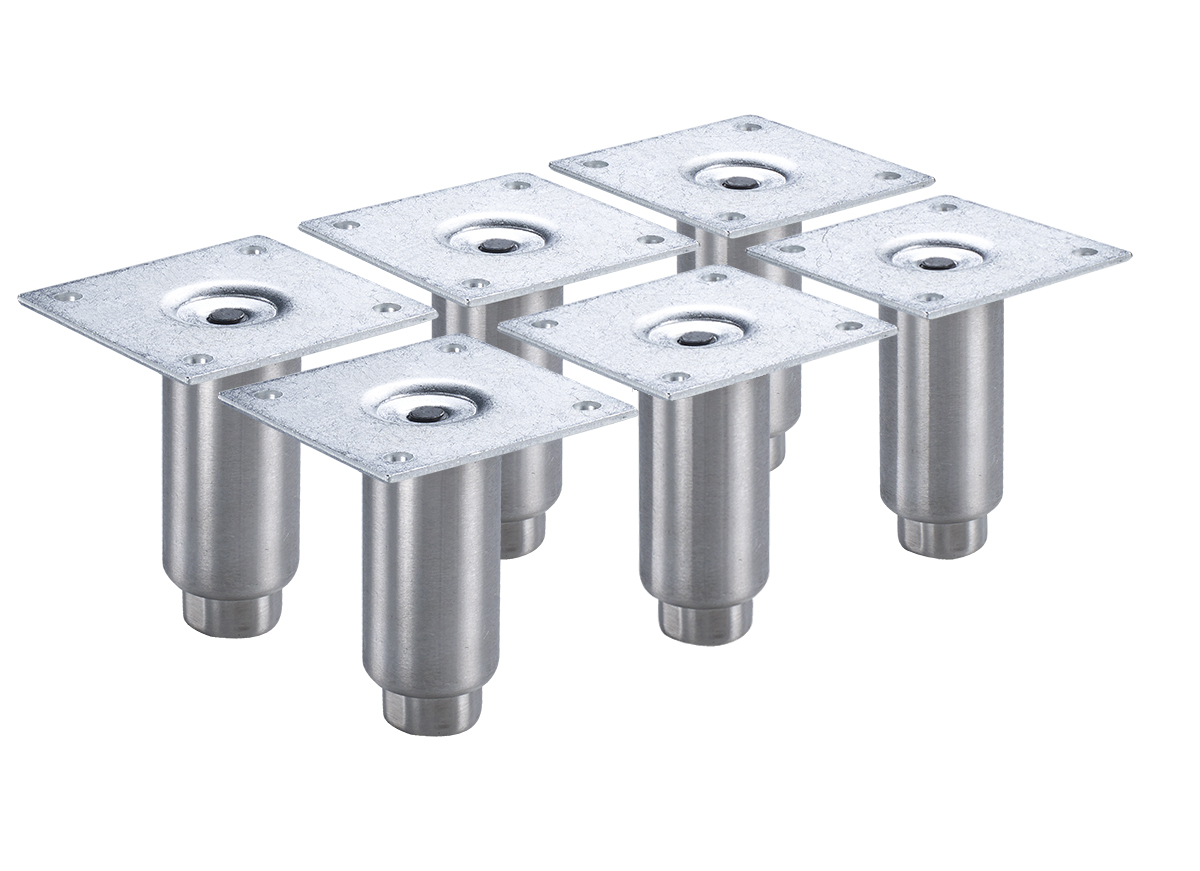 Krowne BS-103 4" Leg Set for Backbar Coolers, Stainless