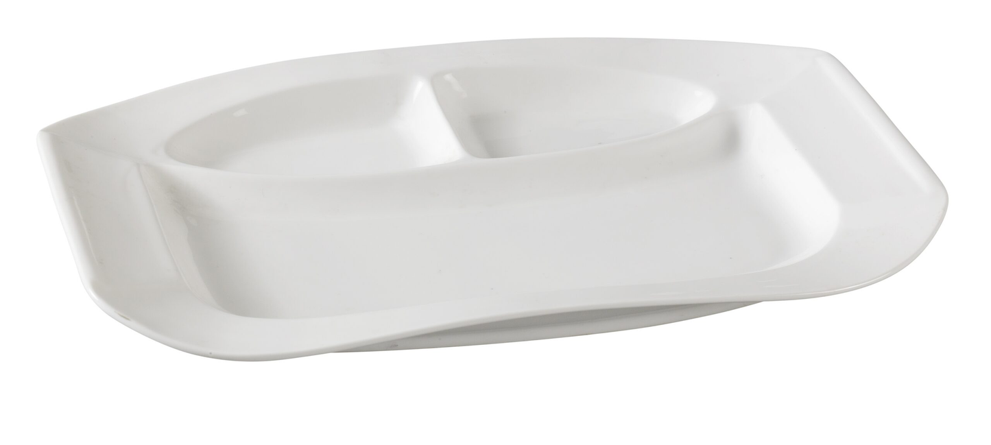 Yanco PS-2014 Piscataway Compartment Plate 14-1/2" X 9-1/2" Rectangular