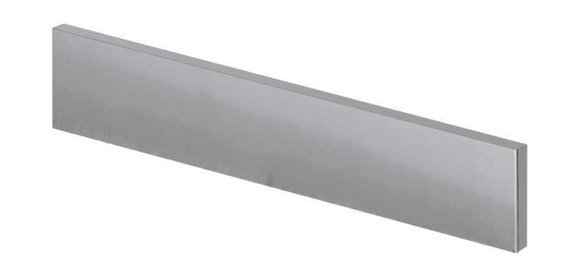 Krowne BS-106 Left Side Kick Plate For Backbar Coolers, Stainless