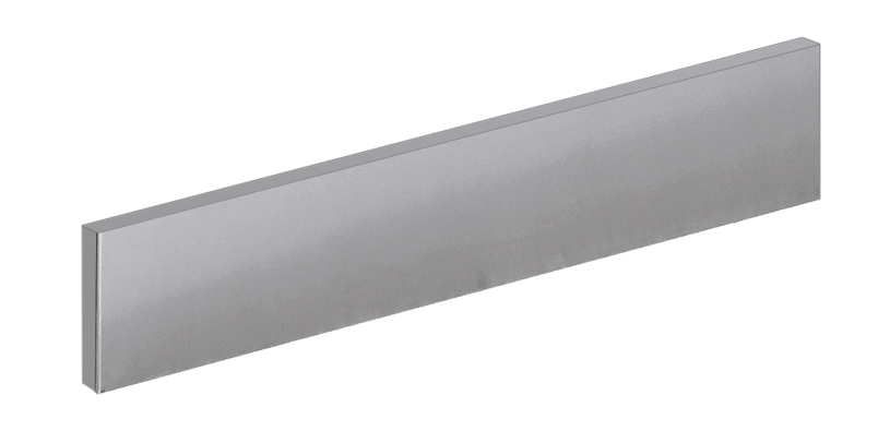 Krowne BS-107 Right Side Kick Plate For Backbar Coolers, Stainless