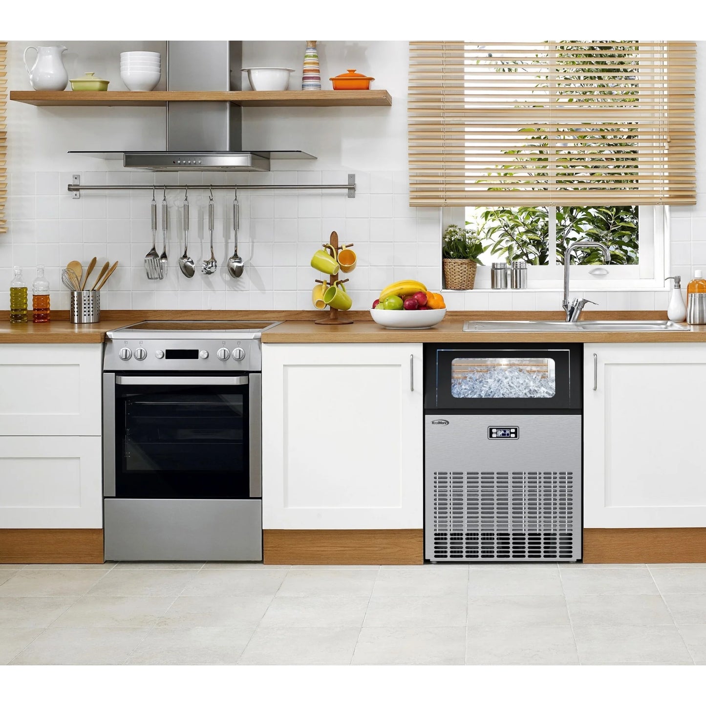 KoolMore CIM265 Commercial 22"W Ice Maker Air Cooled Undercounter 265 Lbs/24h
