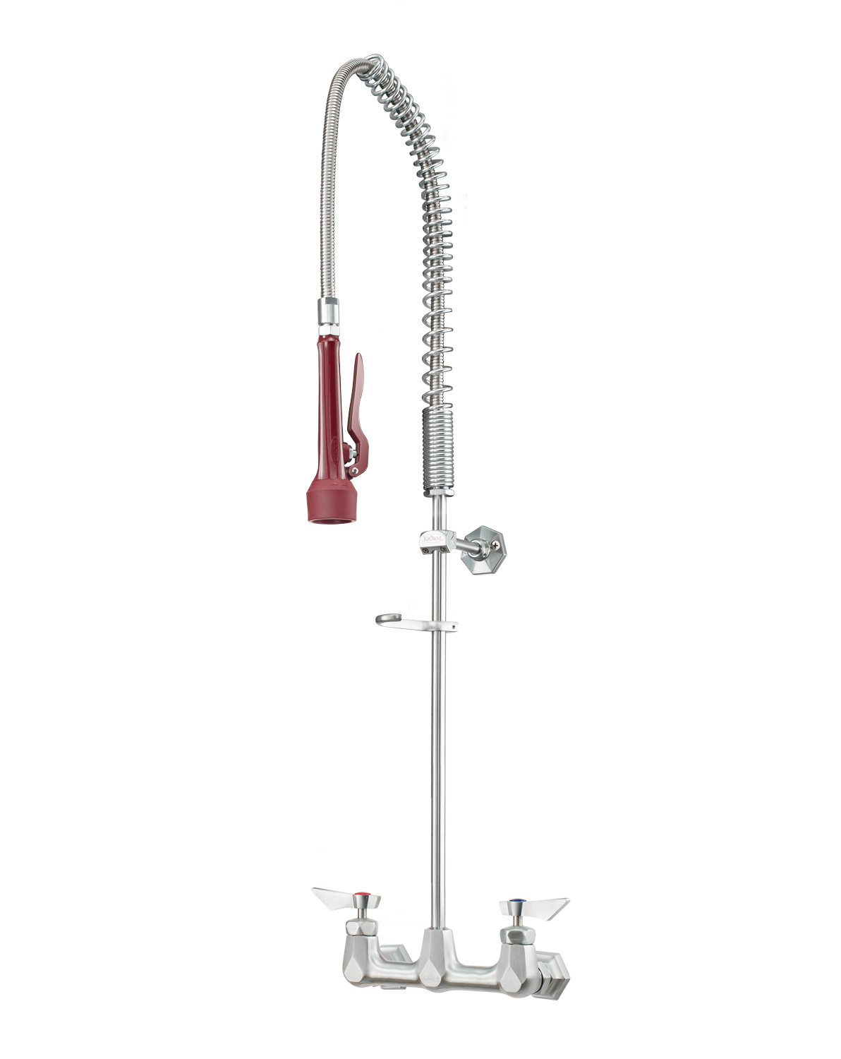 Krowne DX-108 Wall Mount Pre Rinse Unit w/ 44" Hose - 1/2" NPT Female Inlet