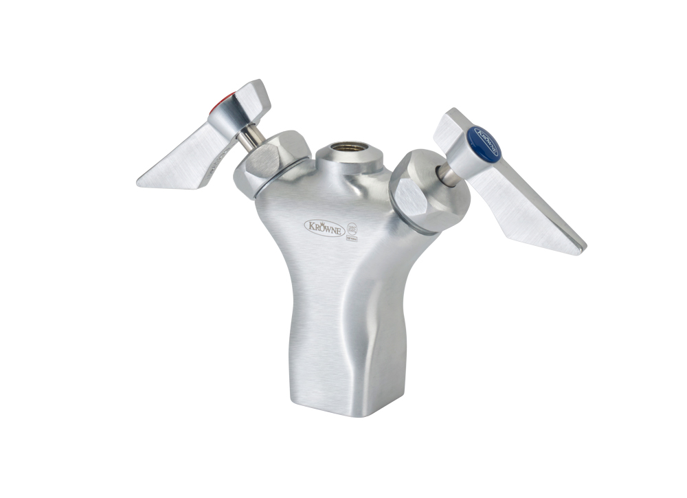 Krowne DX-201 Deck Mount Pre Rinse Base w/ Single Hole - 1/2" NPT Male Inlet
