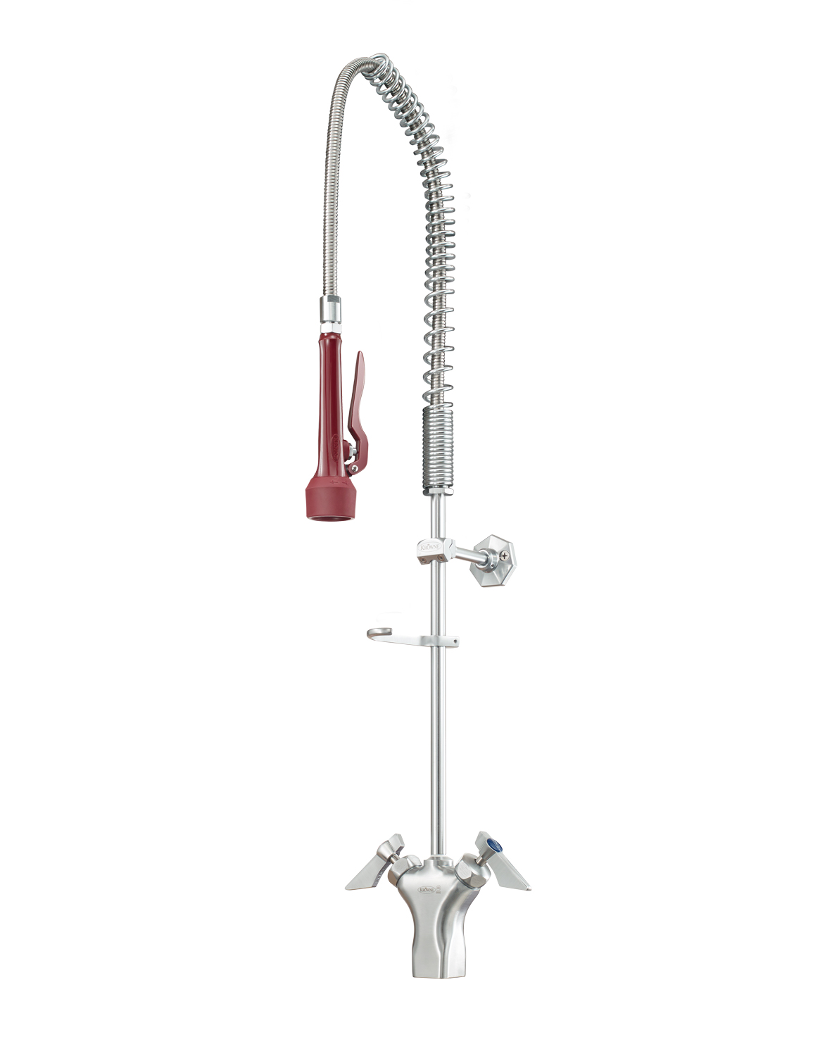 Krowne DX-202 Deck Mount Pre Rinse Unit w/ 44" Hose - 1/2" NPT Male Inlet