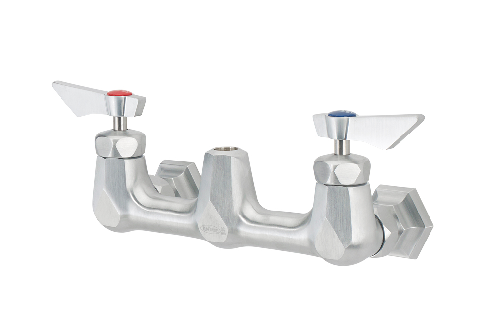 Krowne DX-208 Splash Mount Pre Rinse Base Only w/ 8" Centers - 1/2" NPT Female Inlet