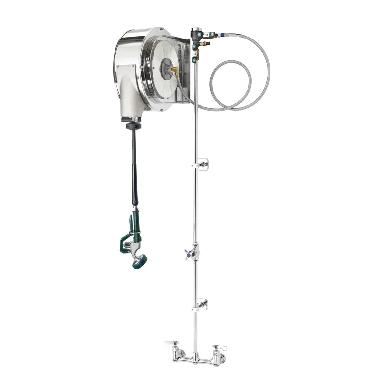 Krowne 24-502 35 ft Enclosed Hose Reel w/ 57 1/2" H, Wall Or Deck Mounted