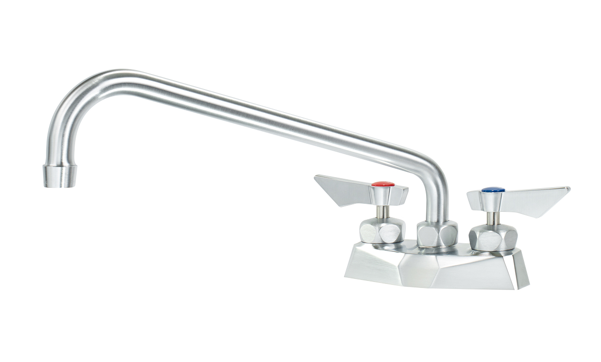 Krowne DX-312 Deck Mount Faucet w/ 12" Swing Spout - 4" Centers