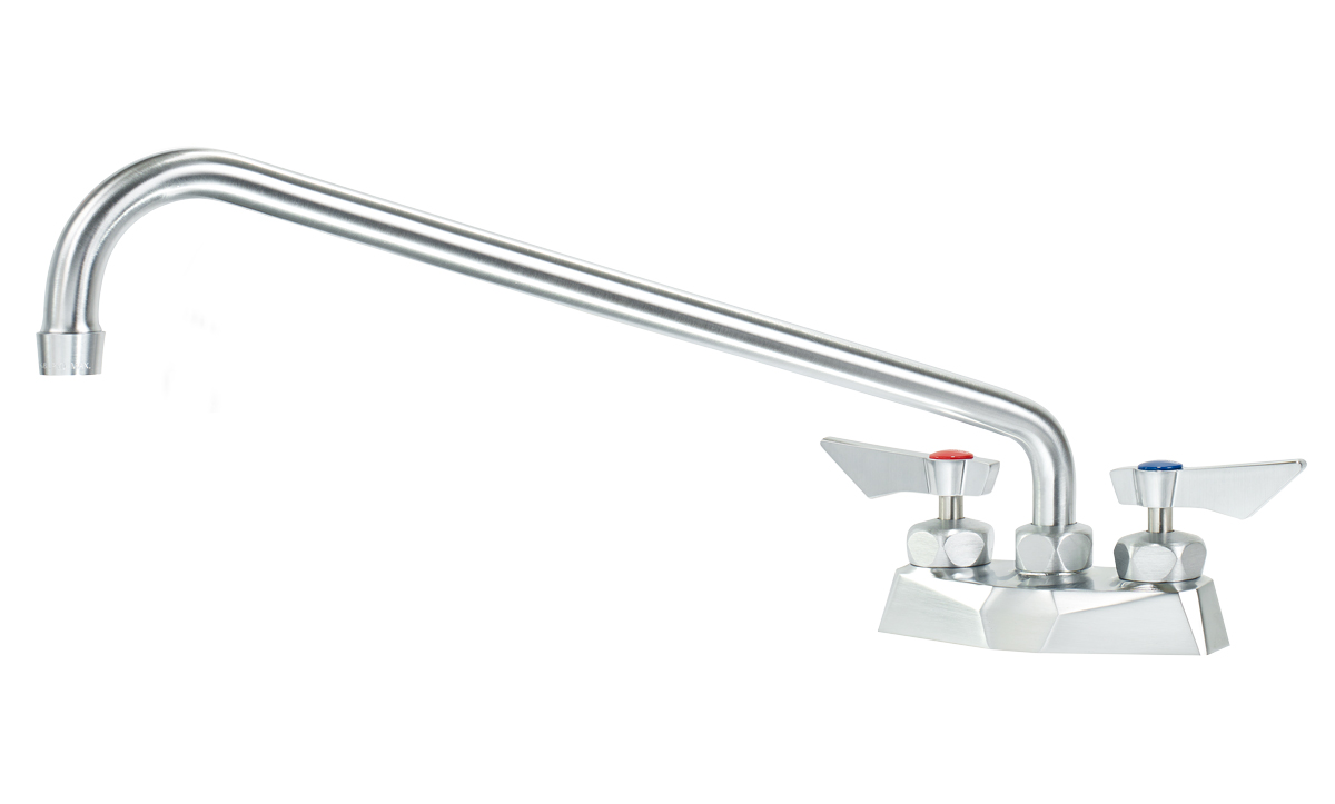 Krowne DX-316 Deck Mount Faucet w/ 16" Swing Spout - 4" Centers