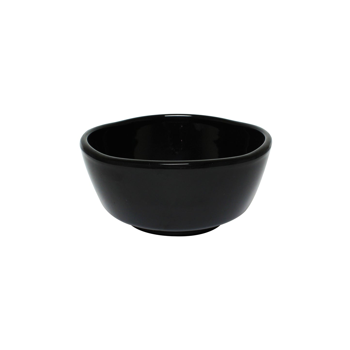 Thunder Group 39050BK Classic Black 16 oz. Round Melamine Bowl - 12/Pack