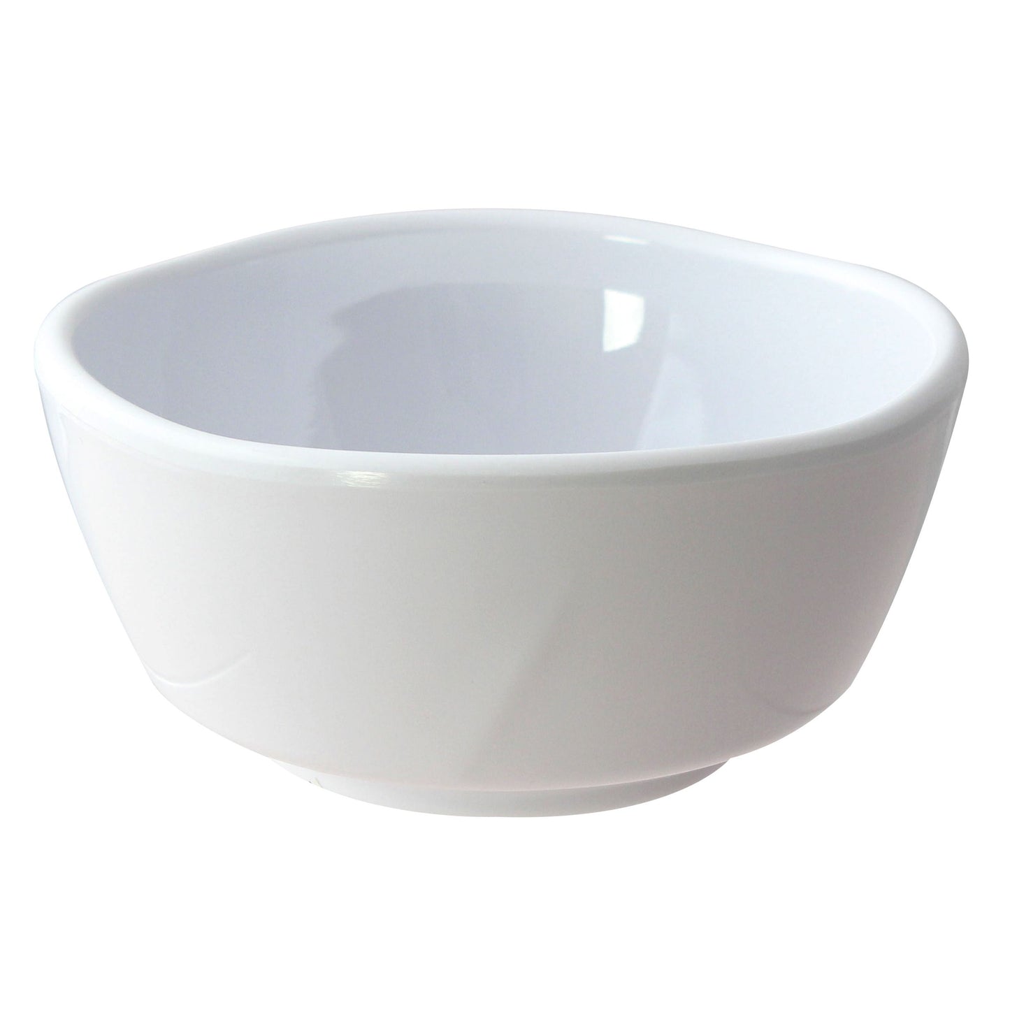 Thunder Group 39055WT Classic White 19 oz. Round Melamine Round Bowl - 12/Case