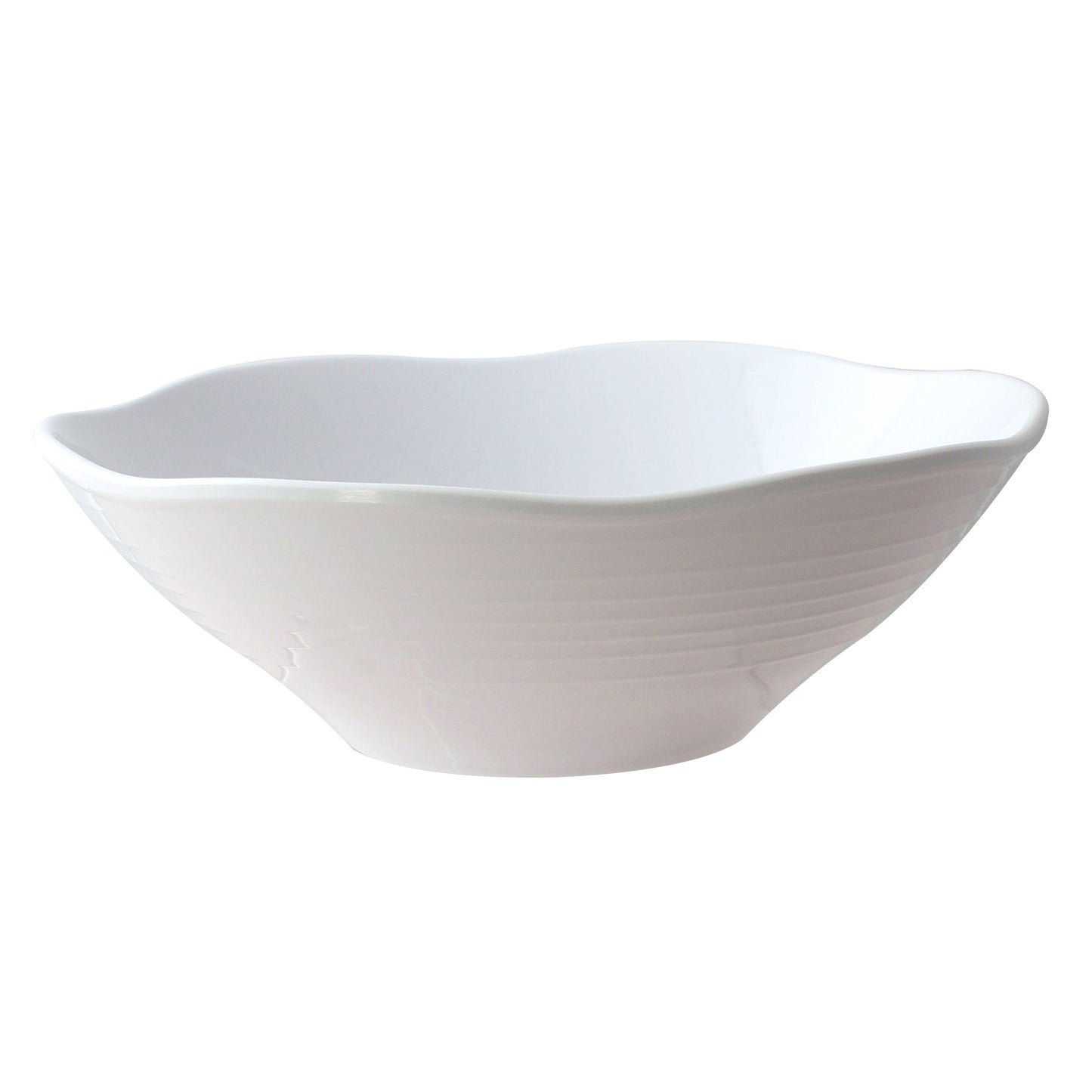 Thunder Group 39093WT Classic White 1.4 Qt. Round Melamine Bowl - 12/Case