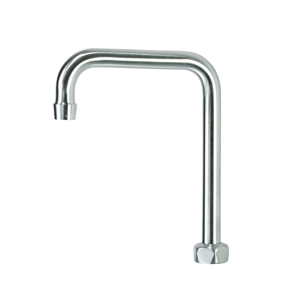 Krowne DX-431 6" Double Bend Gooseneck Spout, Chrome Plated