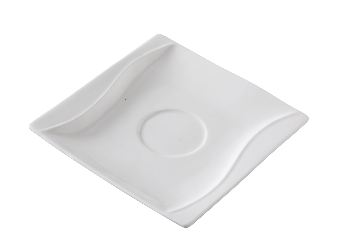 Yanco SW-002 Sea Wave Saucer 5-1/2"L X 5-1/2"W Square