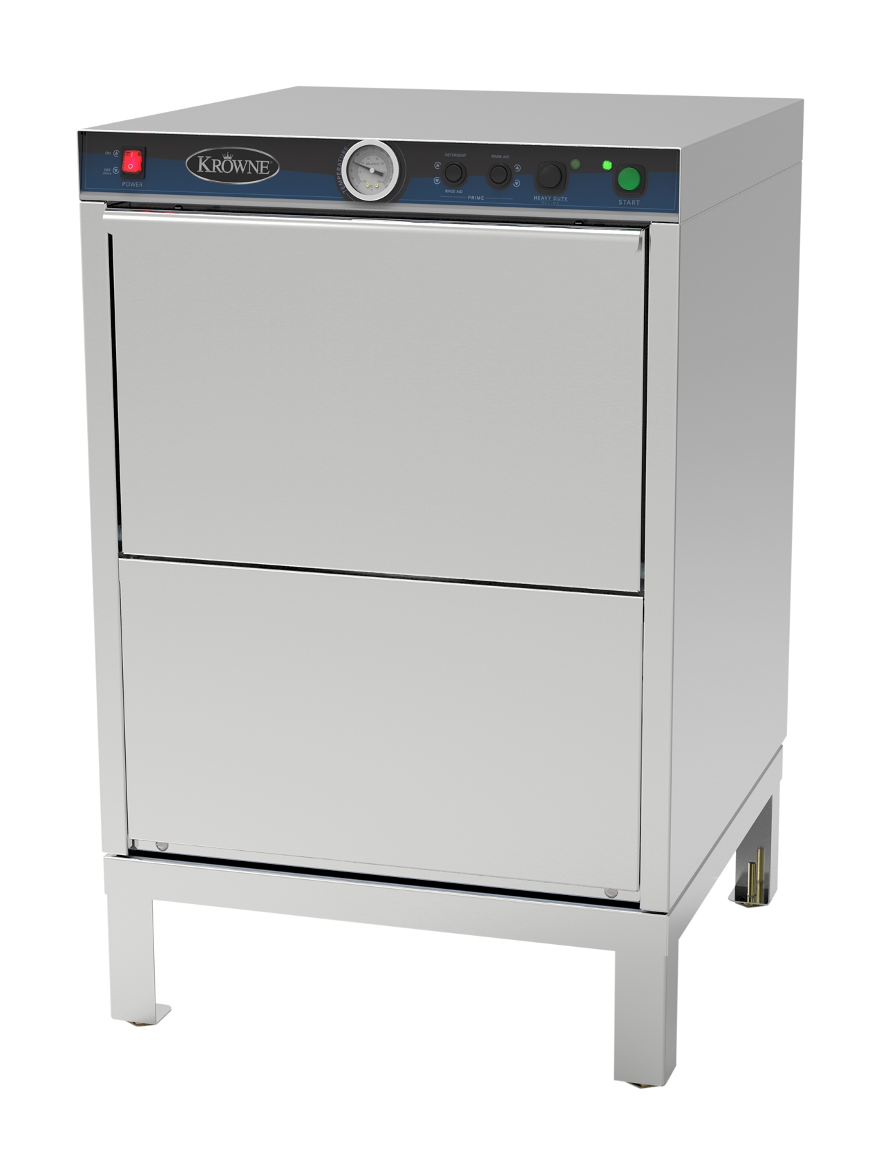 Krowne GWD-24 Low Temp Rack Undercounter Glass Washer w/ 25 Racks/hr Capacity, 115v