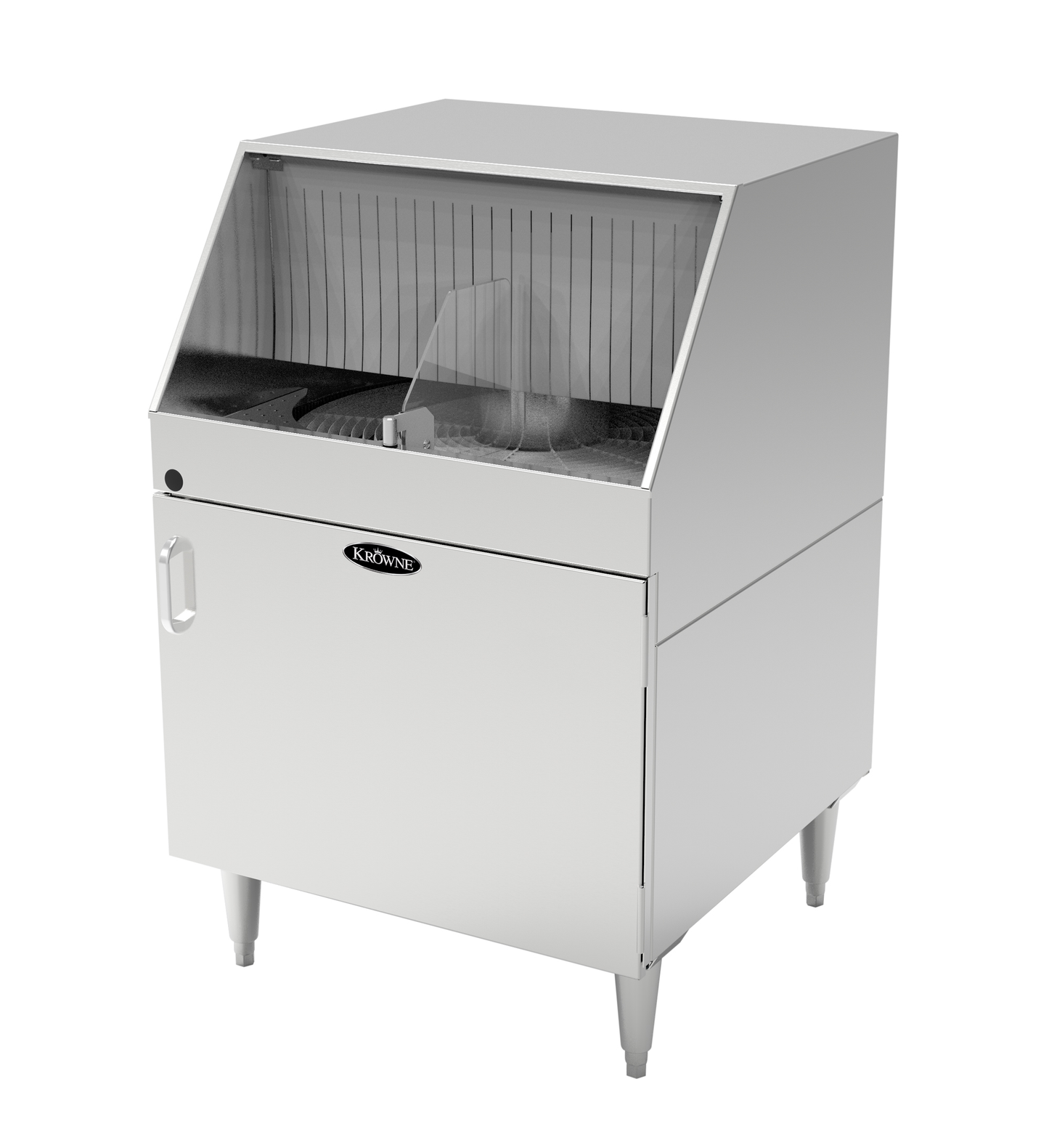 Krowne GWR-24 Low Temp Rotary Undercounter Glass Washer w/ 1200 Glasses/hr Capacity, 208-230v/1ph