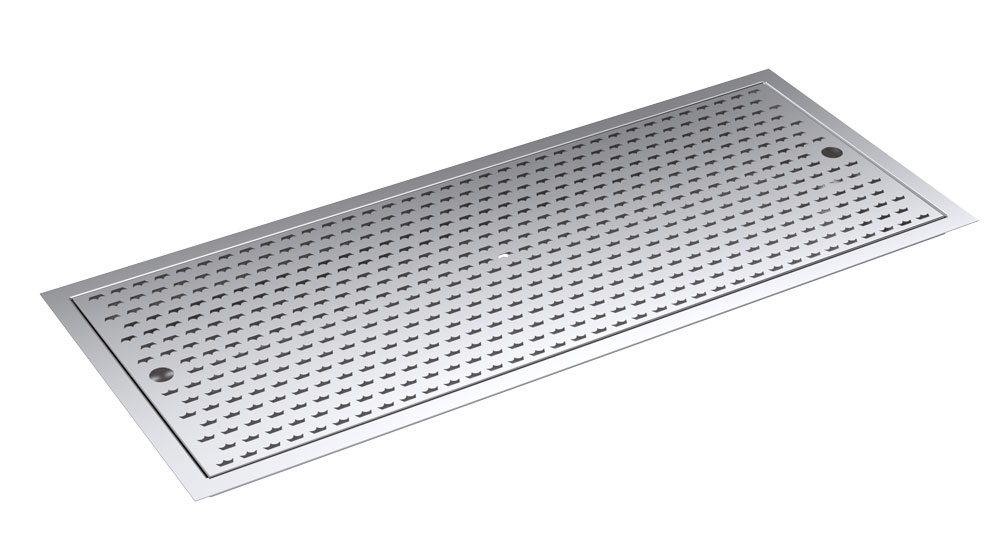 Krowne KR-D36 36" L Drop-In Bar Drainer w/ Mounting Studs, Stainless