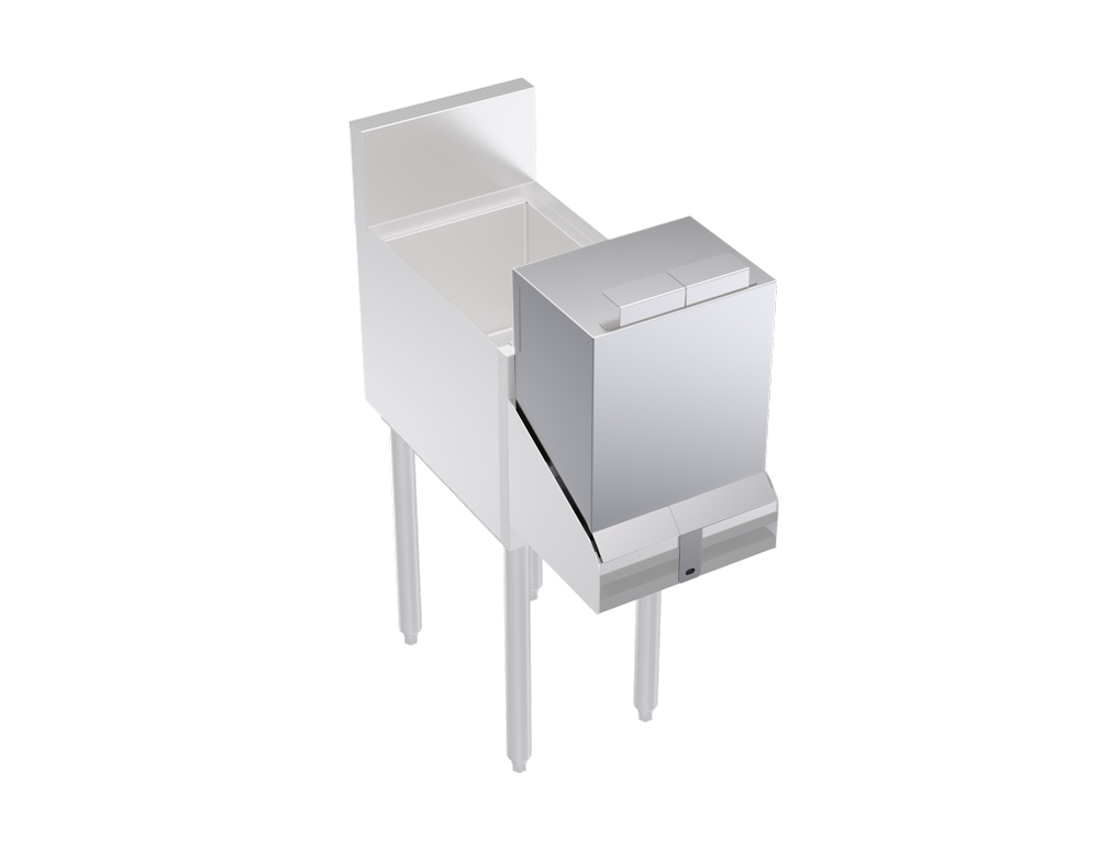 KROWNE KR-DC12 Locking Cover for Double Speed Rail, 12 inch L, Stainless Steel
