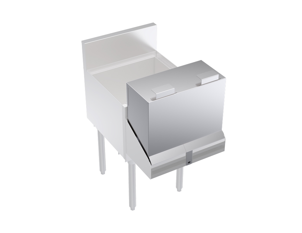 KROWNE KR-DC18 Locking Cover for Double Speed Rail, 18 inch L, Stainless Steel