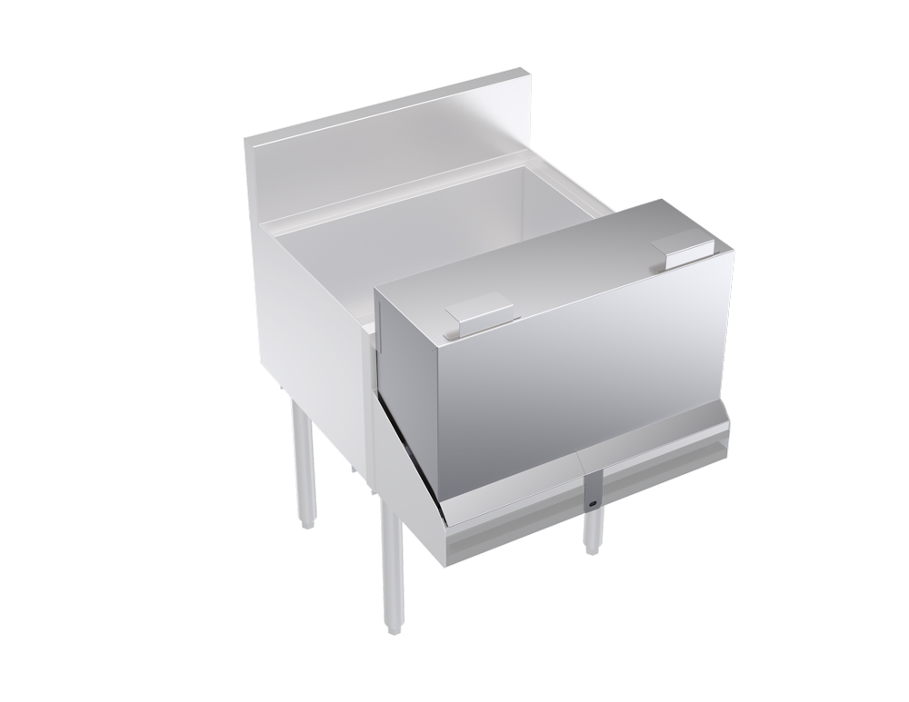 KROWNE KR-DC24 Locking Cover for Double Speed Rail, 24 inch L, Stainless Steel