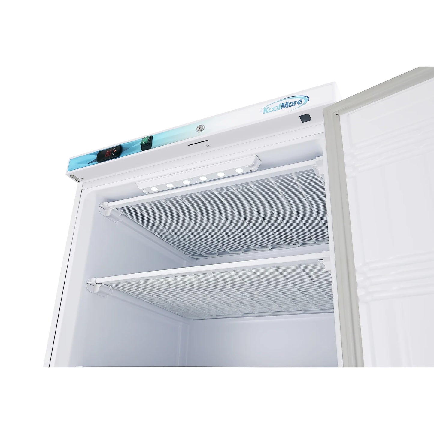 Koolmore KM-FMD20WH Commercial Upright Freezer 30.1"L 21 Cu. Ft. White Manual Defrost