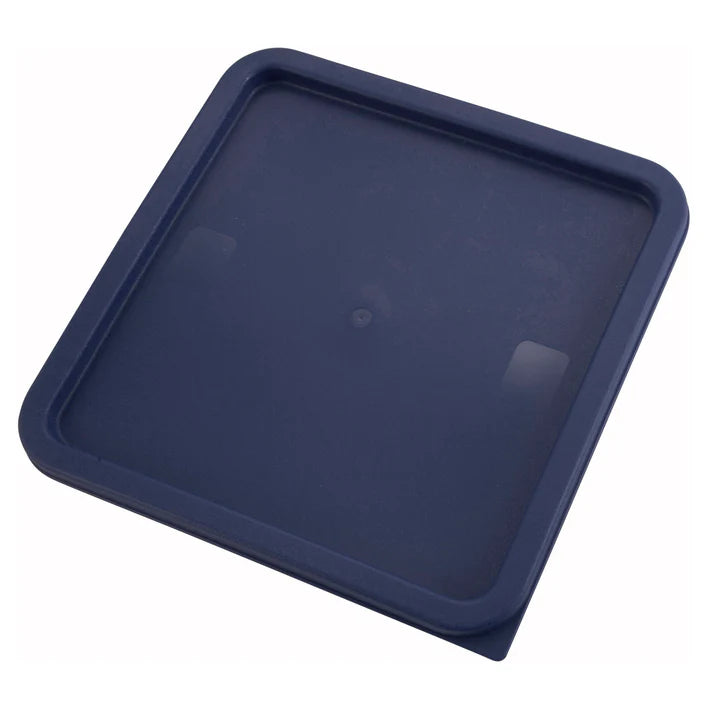 Winco PECC-128 Container Cover for 12, 18 & 22 qt Square Storage Containers Polyethylene Blue