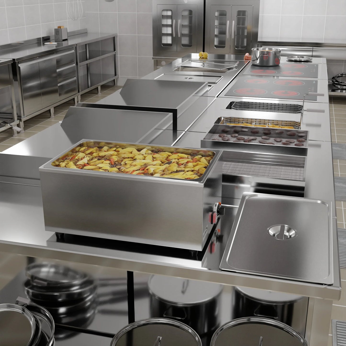 Koolmore CFW-1 Buffet Countertop Food Warmer 21 Qt. One-Section Electric