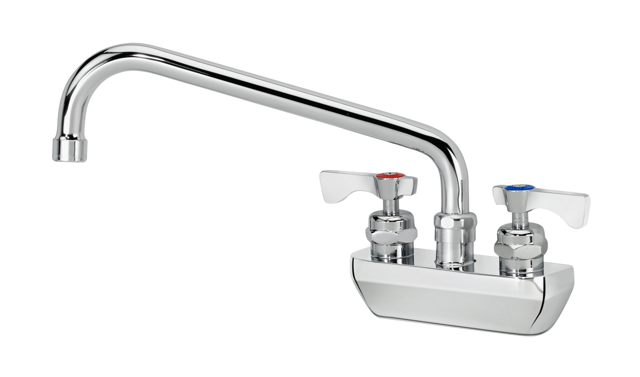 Krowne 14-410L Splash Mount Faucet - 10" Swing Spout, 4" Centers