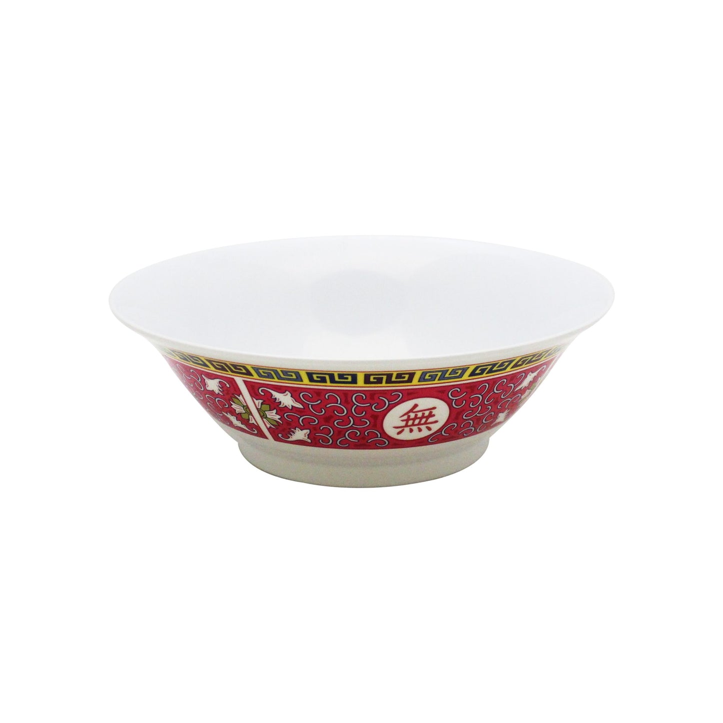 Thunder Group 5008TR 35 oz Round Longevity Special Bowl - Melamine, Red/White