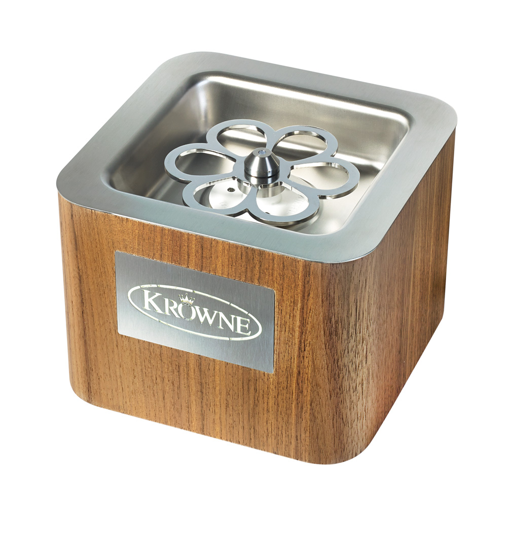 KROWNE KR-LC2GF-TT-W 8 inch Countertop Glass Chiller, LED, 7-7/8 inch L x 7-7/8 inch W