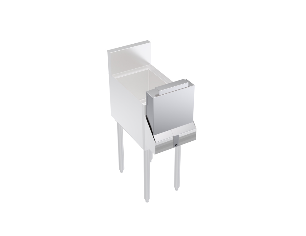 KROWNE KR-SC12 Locking Cover for Single Speed Rail, 12 inch L, Stainless Steel