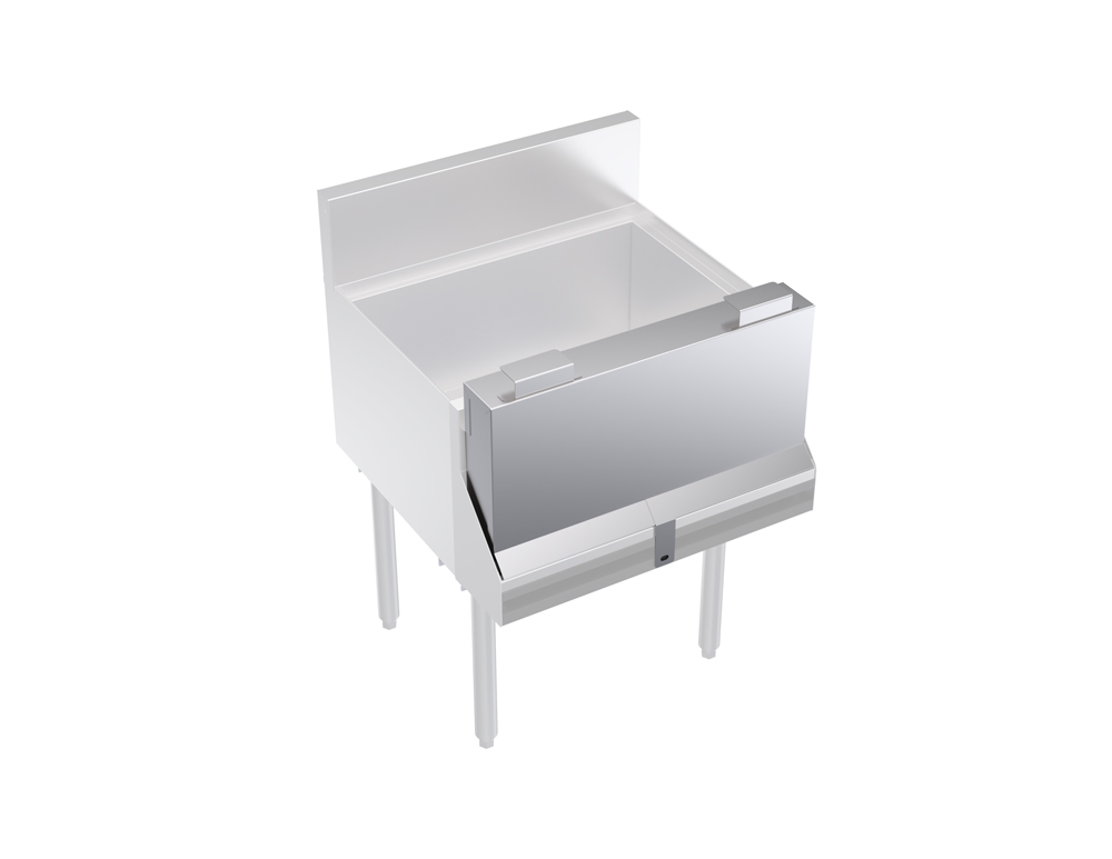 KROWNE KR-SC24 Locking Cover for Single Speed Rail, 24 inch L, Stainless Steel