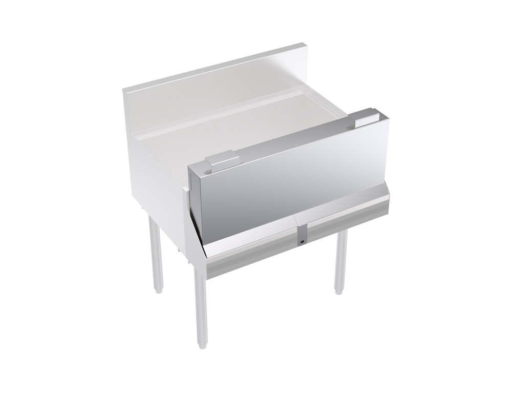KROWNE KR-SC30 Locking Cover for Single Speed Rail, 30 inch L, Stainless Steel