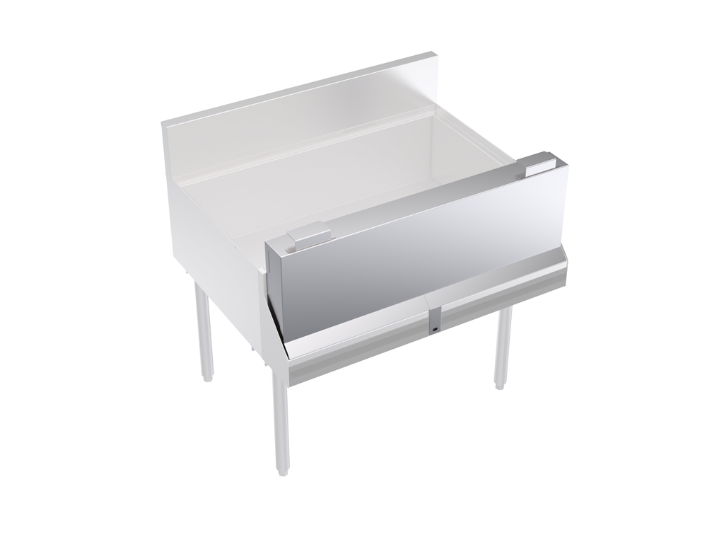 KROWNE KR-SC36 Locking Cover for Single Speed Rail, 36 inch L, Stainless Steel
