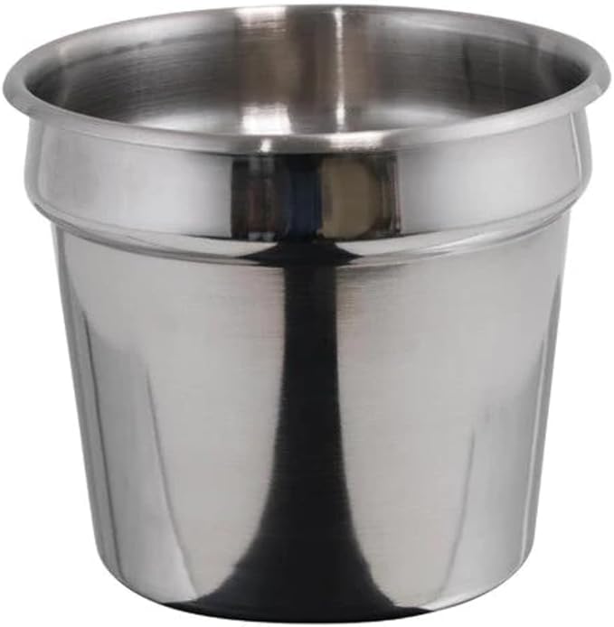 Winco INS-11.0M 11-1/2" Inset 11qt Heavy Weight, Stainless Steel