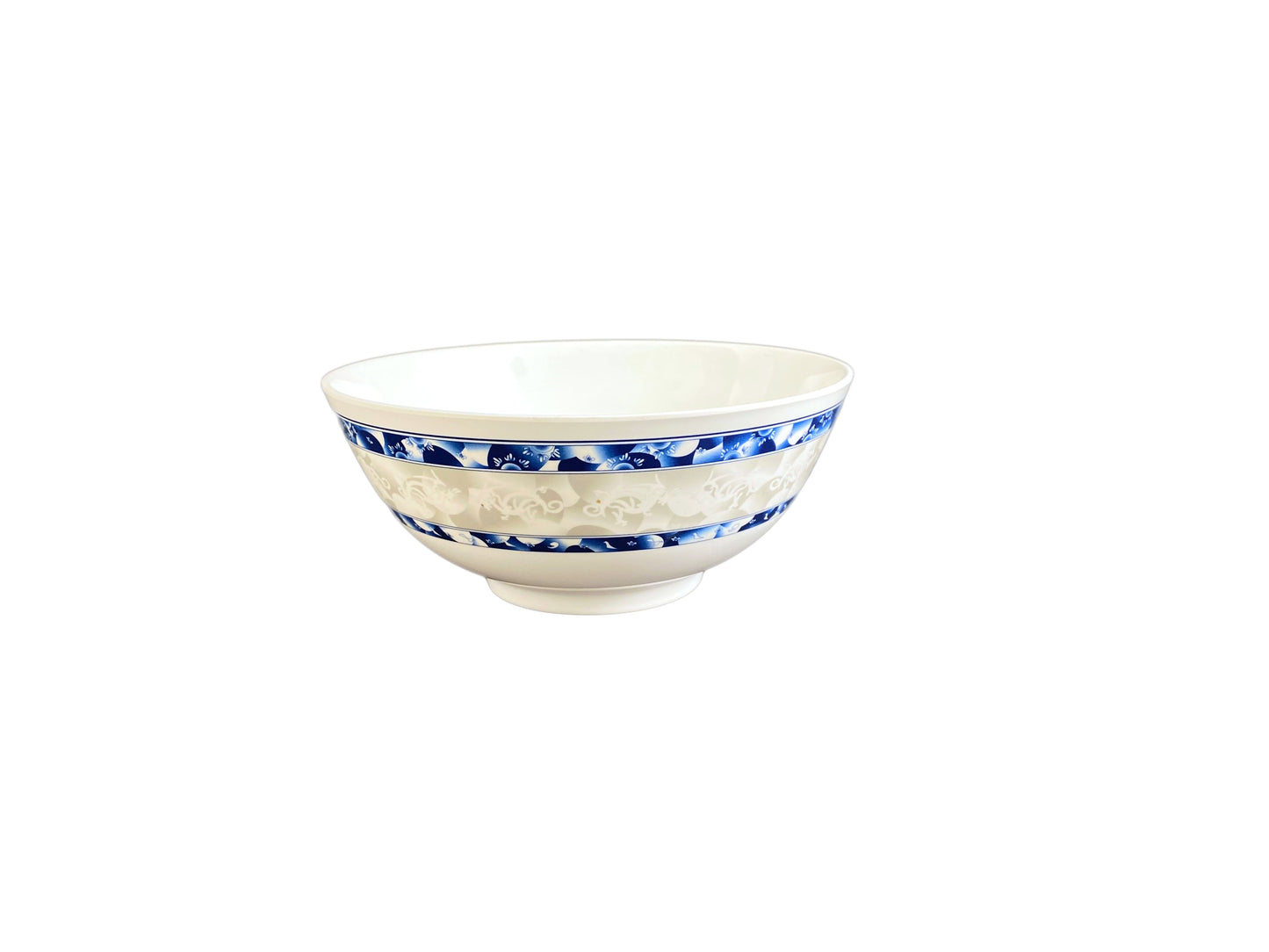 Thunder Group 5208DL Blue Dragon 1.75 qt. Round Melamine Rice Bowl - 12/Case