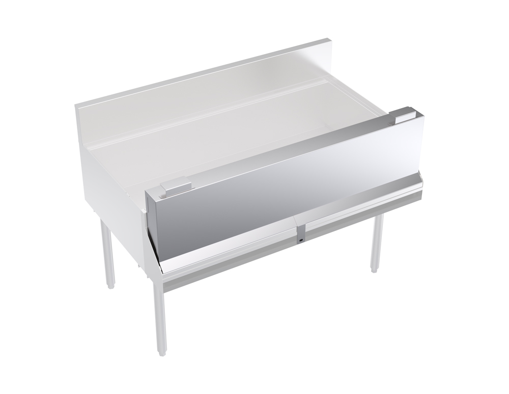 KROWNE KR-SC48 Locking Cover for Single Speed Rail, 48 inch L, Stainless Steel