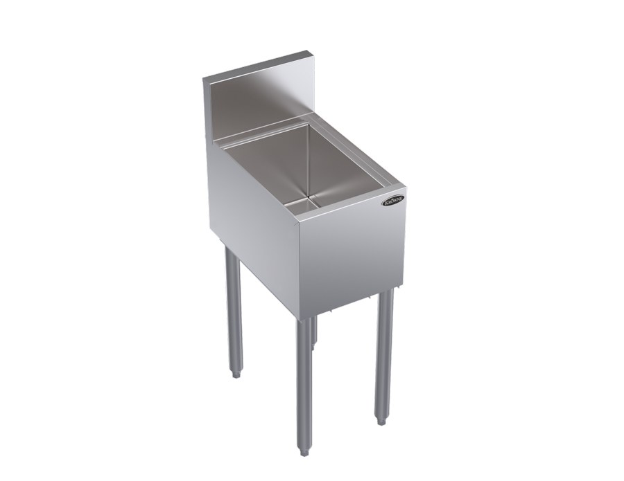 KROWNE KR19-12 Royal 1800 Series Bottle Section, 25 lb Ice Capacity, Stainless Steel, 12 inch W x 19 inch D