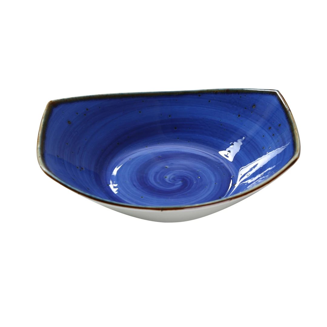 Yanco LY-309BU Lyon Pasta/Salad Plate 20 Oz. 9"L X 7-7/8"W X 2-3/8"H