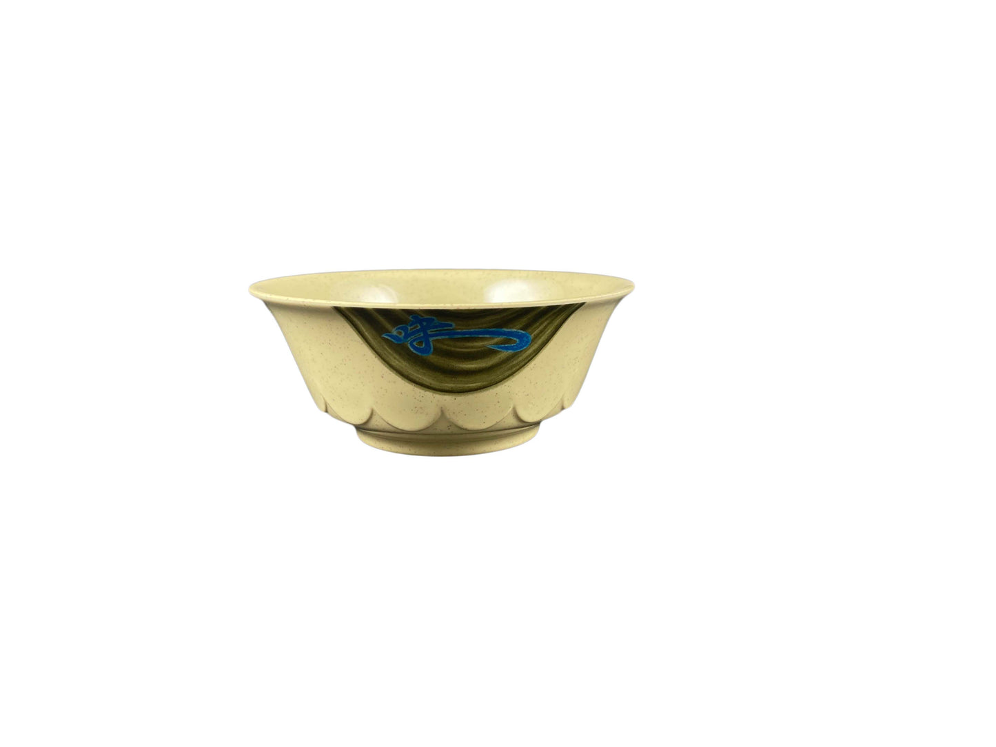Thunder Group 5275J Wei 1.1 qt. Round Melamine Scalloped Bowl - 12/Case